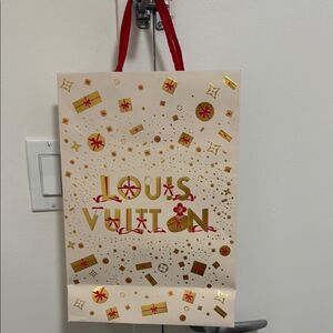 Louis Vuitton NWOT Holiday 2023 Limited Edition Paper Shopping Gift Bag.